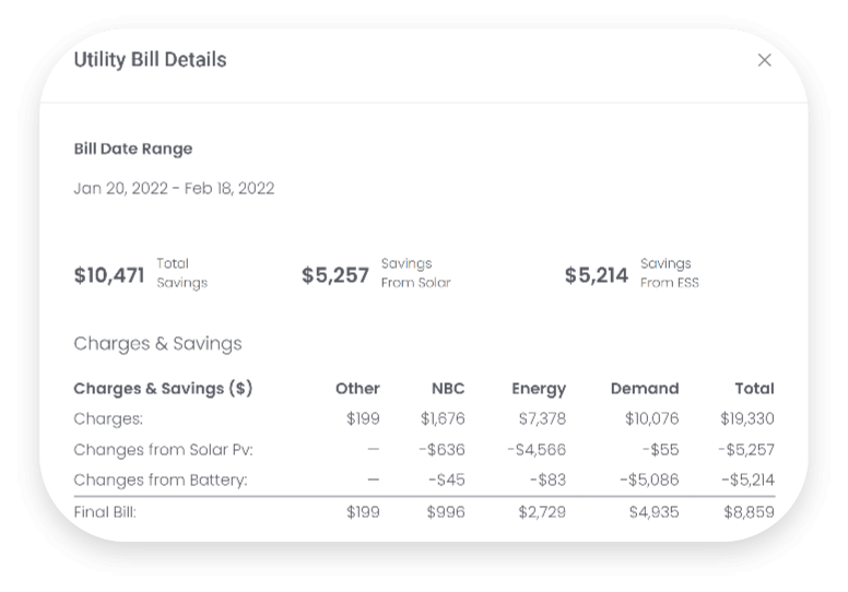 utility bill details screenshot small